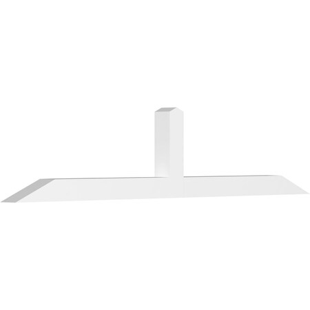 Ekena Millwork Portland Architectural Grade PVC Gable Bracket, 84"W x 17 1/2"H x 4"D x 4"F, 5/12 Pitch GBP084X18X0404POR00